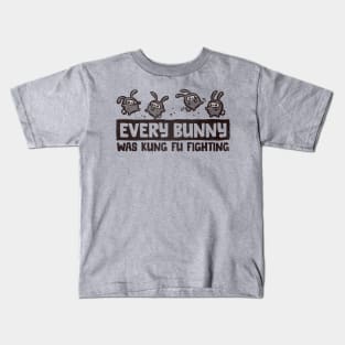 Every Bunny was Kung Fu Fighting Kids T-Shirt